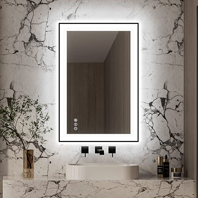 ODBO LED Bathroom Mirror 24x36 Inch, Framed Anti-Fog Adjustable Front –  ODBO USA Inc